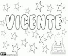 Vicente, name in Spanish and Portuguese. Vicente, derived from the Latin name Vincentius