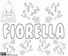 Fiorella, female name of Latin origin, derived from florem. Fiorella, italian variant of names such as Flora and Fiora among others