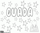 Guada, diminutive form of Guadalupe. Guadalupe, Spanish name used for both woman and man