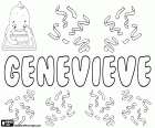 Genevieve, name of French origin. Genevieve, name for girl in French and English
