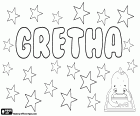Gretha, name for girl. Gretha, variant of Grethe and Greta