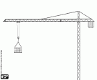 A tower crane is a crane with a detachable metal structure which is used for the transport of materials during construction of buildings