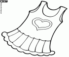 A summer dress with a heart for the baby girl
