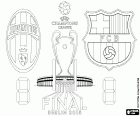 Juventus vs Barcelona. Final UEFA Champions League 2014-2015. Olympiastadion, Olympic Stadium in Berlin, Germany, June 6, 2015