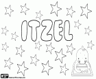 Itzel, name of Mayan origin. Itzel, variant of Ixchel, Mayan goddess of love