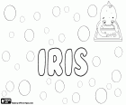 Iris, name for girl, Goddess of Olympus, the messenger of the gods in Greek mythology. Iris, name of Greek origin in many languages