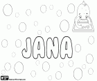 Jana, name for girl in many languages and with different origins. Jana, abbreviated name which corresponds to Johanna. Jana, catalan and occitan feminine name of John. Jana, variant of Diana, the Roman goddess. Jana, variants of Indian and Arabic nam