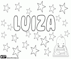 Luiza, name of Germanic origin. Luiza, feminine form of Luiz, names in Portuguese