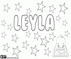 Leyla, variant of Leila, Laila and Layla among others. Leyla, name for girl, its meaning is night beauty