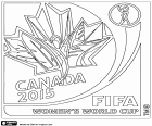 Logo of 2015 FIFA Women's World Cup. The world championship is played in Canada between June 6 and July 5, 2015