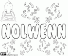 Nolwenn, feminine name of Breton origin, variant of Nolwen