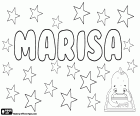 Marisa, name for girl with various origins. Marisa, name in English, Spanish, Portuguese and Italian. Marisa and Marissa, name of Latin origin, derived from Maris which means "of the sea". Marisa is also used as variants of names compounds such as María Isabel and Maria Luisa