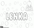 Lenka, feminine name of Czech and Slovak origin. Lenka, name derived from Helena and Magdalene