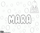 Mara, name in various languages and with different origins. Mara, female name of Hebrew origin. Mara, variant of names such as Mary, Marianna and Tamara among others. Mara, variant of Marah, Arabic unisex name. Mara, variant in Hungarian and Czech of male names as Márkus, Márton, Marek and Martin
