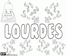 Lourdes, name for girl of French origin. Lourdes, name that comes from the our Lady of Lourdes