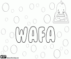 Wafa, variant of Wafaa, name normally used for girls in the countries of the Arab world. Also used as a male name. Its meaning is loyalty and faithfulness