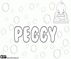 Peggy, female name in English, diminutive of Margaret