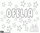 Ofelia, name for girl in many languages such as Spanish, Portuguese, Polish, Italian, Swedish, Hungarian and catalan. Ofelia, name derived from the Greek name Ophelas