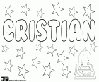 Cristian, name for boy in several languages. Cristian, name derived from Christianus, its meaning is follower of Christ