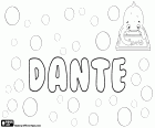 Dante, male name of Latin origin. Dante, abbreviation of the ancient name Durante. Dante, originally an italian name that is currently used in many languages