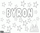 Byron, male name of English origin. Byron is also an English surname