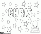 Chris, abbreviated form of English names for boys like Christopher and Christian. Chris is also used as abbreviation of the female names Christina and Christine