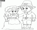 A young couple of settlers of the Far West