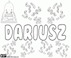 Dariusz, male name in Polish, derived from the Greek name Dareios, version of Darayavahush, name of several Kings of ancient Persia