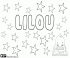 Lilou, name for girl of uncertain origin, there are different hypotheses. Lilou, female name used in French, variant of Lylou and Leeloo among others