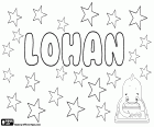 Lohan, name for child used in French. Lohan, variant of other French male names as Elouan and Ouen