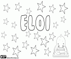 Eloi, name for boy in various languages, such as French, Catalan and the Basque, derived from the Latin name Eligius, its meaning is the chosen. Eloi, also is a variant of the Hebrew name Eli