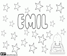 Emil, name for boy of Latin origin, comes from the Roman Aemilius. Emil, male name in English, German, Slavic languages, Nordic languages, Hungarian and Romanian