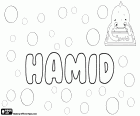 Hamid, variant of Hameed, name for boy used in Arabic and Persian. Hamid is one of the 99 names of Allah