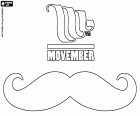 Movember, event that is celebrated during the month of November every year in many countries around the world to raise awareness about the specific health problems of men. Movember, the name comes from the combination of Moustache and November. Logo of the Movember Foundation and a mustache, the key element of the annual campaign