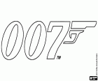 The logo of the most famous secret agent in the world of cinema, Agent 007, James Bond. James Bond is a fictional character created by English writer Ian Fleming in 1952
