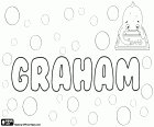 Graham, male name in both English and Scottish, derived from the name of the Scottish clan of Grantham