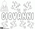 Giovanni, name for boy in Italian which corresponds to John, name derived from the Hebrew name Yahweh