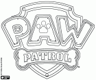 The logo original in English of the animation serie Paw Patrol