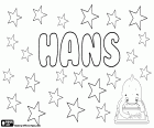 Hans, name for boy in many countries of Northern Europe such as Germany, Denmark, Netherlands, Iceland, Norway and Sweden. Hans has its origin as a diminutive of Johannes although it is used as a proper name
