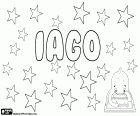 Iago, name of Galician origin and variant of Santiago and Yago. Iago, name of Welsh origin, name of two ancient kings of Wales and a character from William Shakespeare in Othello