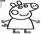The little pig Peppa Pig is the main protagonist of the adventures