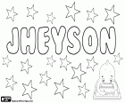 Jheyson, name for boy of uncertain origin, could be an adaptation of the English name Jason, a transcript to the Spanish of the English pronunciation
