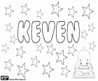 Keven, name for boy of Gaelic origin. Keven is a variant of Kevin, other variants are Kevyn and Kevan