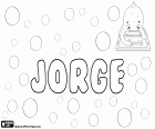 Jorge, masculine name in Spanish and Portuguese, comes from the Greek origin name Georgios derived from georgos, its meaning is earth worker