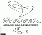 The logo of Paralympic Games in Rio de Janeiro 2016, from 7 of 18 of September