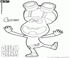 The cheerful boy who loves to dance, Goomo, a character from Jelly Jam