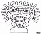 Puzzle of a Zapotec headdress from the ancients pre-Columbian civilizations