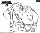 The reencounter of Po with his biological father Li Shan. The panda Li Shan, a new character from Kung Fu Panda 3