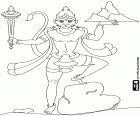 Lord Hanuman, a character in Hindu Mythology, the Monkey King, one of the aspects of God Shiva