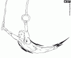 A rings exercise in male artistic gymnastics at the Olympics
